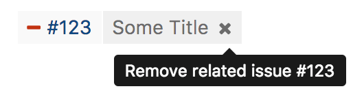 Removing a related issue