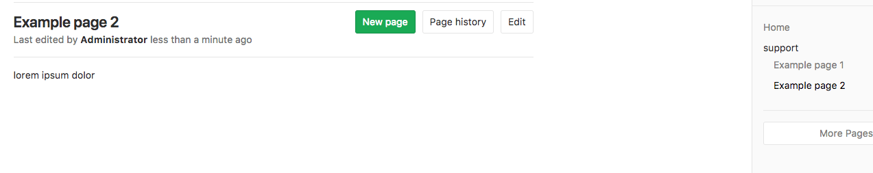 After moving a page