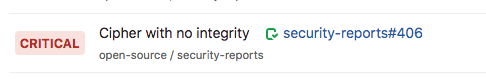 Linked issue in the group security dashboard