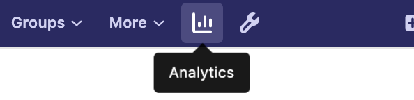 Analytics button